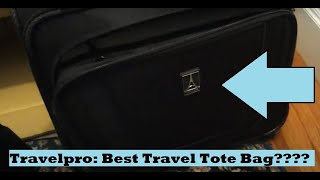 Travelpro Crew Versapack Rolling Travel Tote Bag  Luggage Review Unboxing Best Carryon Tote [upl. by Nauqaj373]