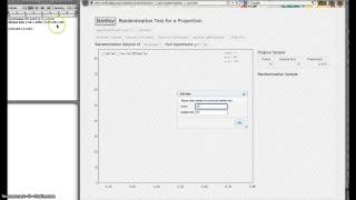 Randomization Distribution and pvalue using Statkey [upl. by Iniffit948]