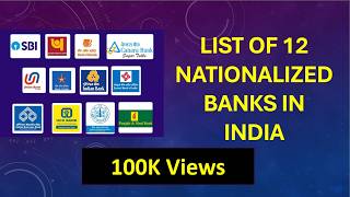 List of National Bank in India  Nationalized Bank list 2024  National Bank 2  Govt Bank of India [upl. by Anos]