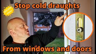 How to adjust a uPVC door or window to stop cold air draughts [upl. by Dom]