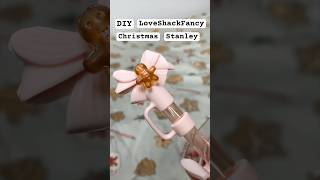 making my own LoveShackFancy Christmas Stanley 🎀❄️ stanley christmas diy [upl. by Desta372]