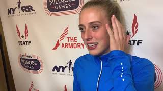 Jemma Reekie after breaking British mile record at Millrose [upl. by Eerbua]