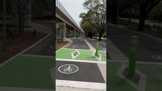 Cycling the upgraded intersections for the underline safestreets visionzero cycling trails [upl. by Neenej]