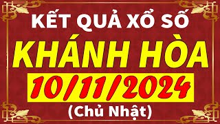 Xổ số Khánh Hòa ngày 10 tháng 11  XSKH  KQXSKH  SXKH  Xổ số kiến thiết Khánh Hòa hôm nay [upl. by Pals]