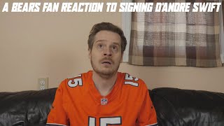 A Bears Fan Reaction to Signing DAndre Swift [upl. by Aidole]