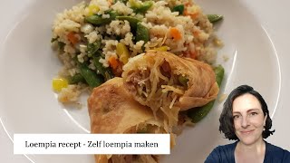 Loempia recept  Zelf loempia maken  NLBE  Plezier in de Keuken [upl. by Anirroc616]