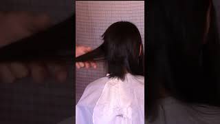 Ladies long hair cut short haircutforlonghair ladieshaircut haircut hair hairstyles pixiehair [upl. by Epolulot]