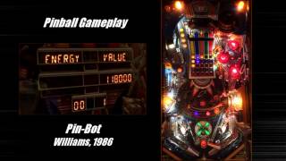 PinBot pinball machine gameplay Williams 1986 [upl. by Friede]