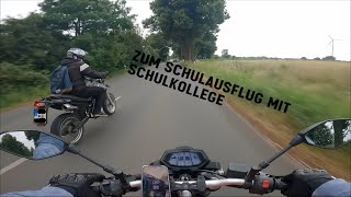 Zum Schulausflug mit Schulkollege  MotoVlog [upl. by Sugna]