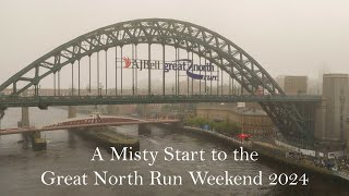 A Misty Start to the Great North Run Weekend 2024 [upl. by Kreit208]