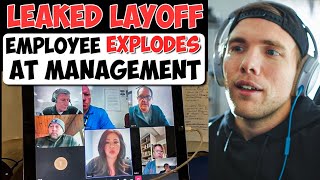 LEAKED LAYOFF VIDEO  SEARS EMPLOYEE EXPLODES AT MANAGEMENT  grindreel [upl. by Eniledam709]