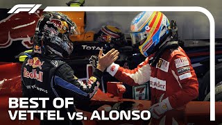 Best Of Vettel vs Alonso in F1 [upl. by Amando]