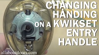 How to Change the Handing on a Kwikset Entry Handle [upl. by Lonna]