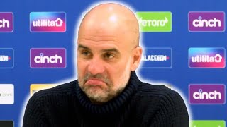 Pep Guardiola embargoed postmatch press conference  Crystal Palace 24 Manchester City [upl. by Ahsinrac]