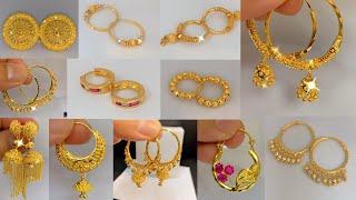 Latest Bridal Gold Earrings designs Most Beautiful Gold Earrings designs New Earrings Design [upl. by Zsamot]