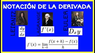 SIMBOLOS UTILIZADOS EN LA DERIVADA [upl. by Ahsirtal171]