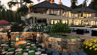 Animated 3D Design Presentation Exterior Arch Viz 3D Landscape Design [upl. by Kelbee60]