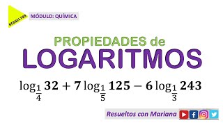 Cómo aplicar las propiedades en la SUMA y RESTA de LOGARITMOS con DIFERENTES BASES [upl. by Hermione]