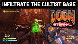 INFILTRATE THE CULTIST BASE Skeleton Statue Puzzle  DOOM Eternal [upl. by Alat532]