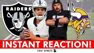 INSTANT REACTION Raiders vs Vikings NFL Preseason Week 1 ft Aidan O’Connell amp Gardner Minshew [upl. by Milton]