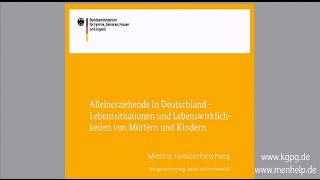 quotAlleinerziehende in Deutschlandquot Statistik  kgpgde [upl. by George733]