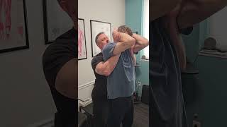 Chiropractic Adjustment  Standing Thoracic Lift [upl. by Friedberg]