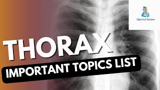 Thorax anatomy important topics list for first professional MBBS exams mbbsmotivation mbbs [upl. by Aihsyn]