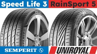 Semperit Speed Life 3 vs Uniroyal RainSport 5 [upl. by Yerkovich911]