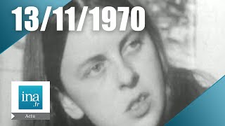 24 Heures sur la Deux du 13 novembre 1970  Bernadette Devlin à Paris  Archive INA [upl. by Etteuqaj]