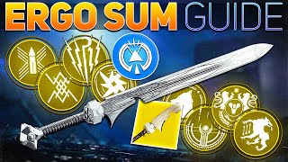 The EVERYTHING SWORD Ergo Sum Rolls amp Guide  Destiny 2 The Final Shape [upl. by Witherspoon572]