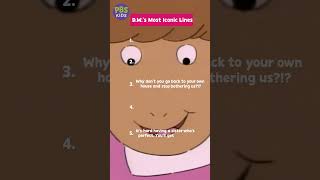 Arthur  DWs Most ICONIC Lines  PBS KIDS Shorts [upl. by Asirram]