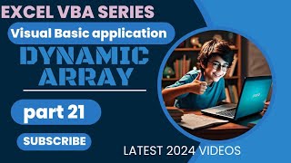 Mastering VBA Part 21  Dynamic Array  In VBA  In hindi [upl. by Juliano]