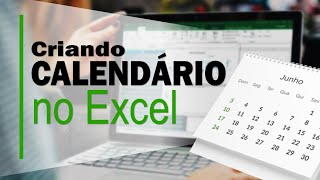 COMO FAZER UM CALENDÁRIO NO EXCEL  Com Fórmulas [upl. by Olsewski]