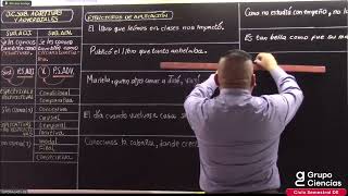 CLASE 19 ORACIONES SUBORDINADAS ADJETIVAS Y ADVERBIALES [upl. by Basir]