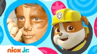 How to Become Rubble from PAW Patrol  DIY Halloween Face Painting 🐶 Stay Home WithMe  Nick Jr [upl. by Sussi668]