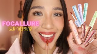 NEW AFFORDABLE LIP TINTS Ft Focallure [upl. by Turnheim]