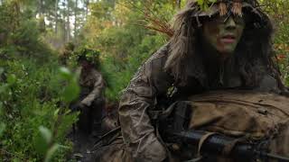 US Marine Corps Scout Sniper Course Stalking and Concealment [upl. by Dnomso]