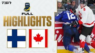 Finland vs Canada FULL HIGHLIGHTS  2024 World Junior Championship [upl. by Sej]