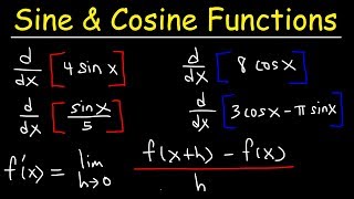 Derivative of Sine and Cosine Functions  Calculus [upl. by Mycah]