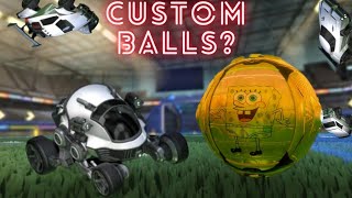 HOW TO GET CUSTOM BALLS ON ROCKET LEAGUE [upl. by Ziul]