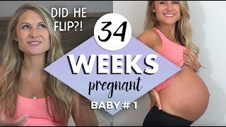 34 WEEKS PREGNANT  Did Our Breech Baby Flip Ultrasound ECV Moxibustion amp Chiropractor [upl. by Occer]