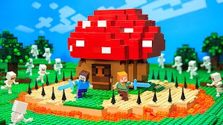 100 Days In Lego Minecraft World  Alex and Steve Life  Best of Brickmine 2  Animation Full Movie [upl. by Renate572]