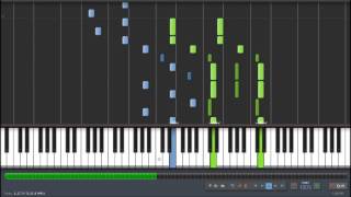 Tehishters 5 Centimeters per Second  One More Time One More Chance piano Synthesia  Sheet [upl. by Ogdon]