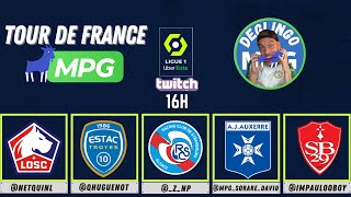 LE TOUR DE FRANCE MPG Ligue 1 Lille Troyes Strasbourg Auxerre Brest [upl. by Anined]