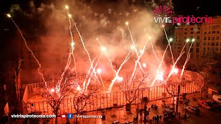 Fallas Valencia 2024 Castillo Fuegos Artificiales Piromusical 10 Marzo 2024 Pirotecnia Valenciana [upl. by Nyberg]