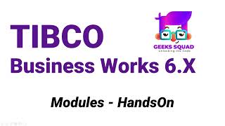 TIBCO BW6 Tutorial HandsOn Guide to Modules [upl. by Nisa480]