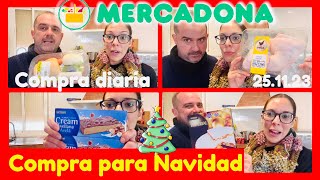 COMPRA MERCADONA PARA NAVIDAD 🎄 Compra Mercadona diaria 🛒 CESTA DE LA COMPRA 💵 261123 [upl. by Voss]