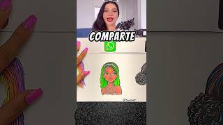 Cuál es tu CABELLO FAVORITO 🥰👩🏻 shorts arte drawing viralshorts hair [upl. by Labotsirhc247]