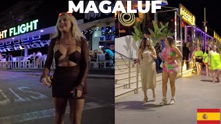 MALLORCA MAGALUF SPAIN NIGHTLIFE WALK TOUR [upl. by Mouldon]