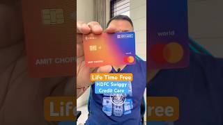 HDFC Swiggy Life Time Free Credit Card  Unboxing epmshorts [upl. by Gnuhn204]